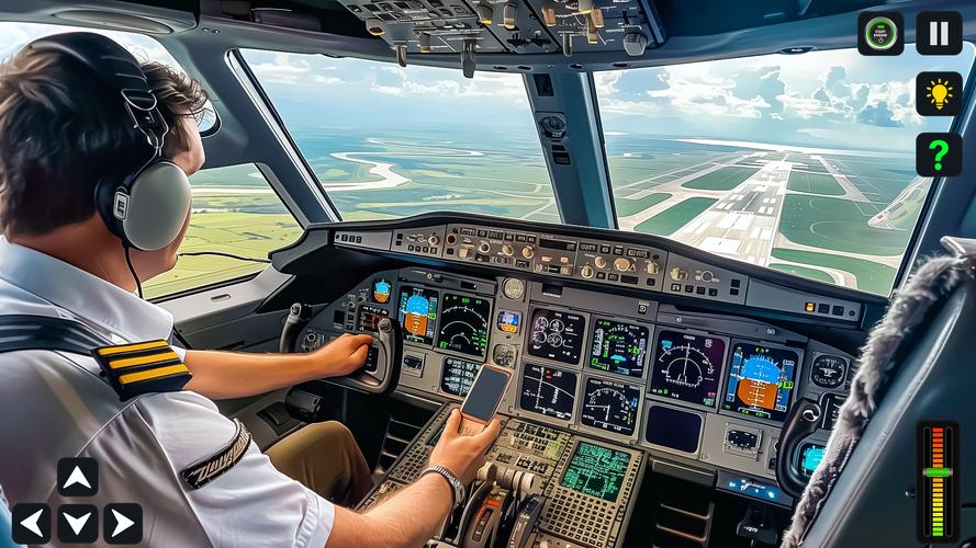 Airplane Simulator 3D Offline Schermafbeelding 2