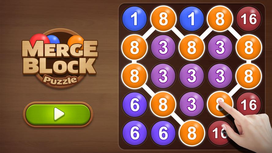 Merge bubble - Number game स्क्रीनशॉट 0