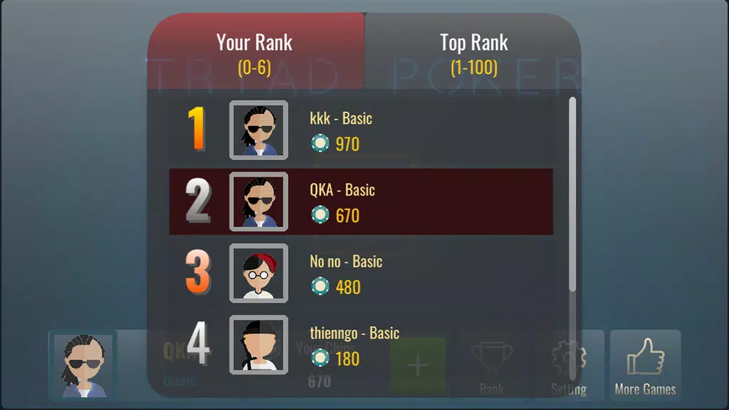 Lieng Offline - Triad Poker 3 Ekran Görüntüsü 1