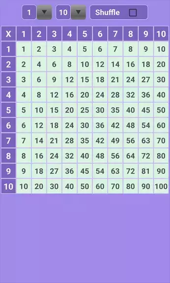 Multiplication Table: Math应用截图第1张