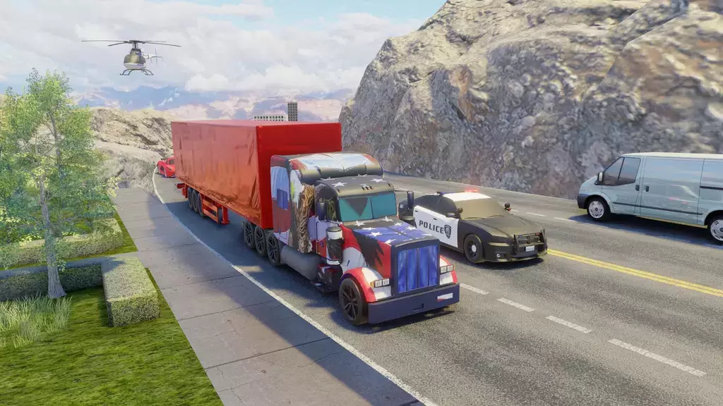 Schermata Usa Truck Simulator Car Games 1