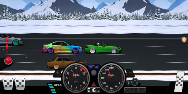Pixel Car Racer MOD Скриншот 1