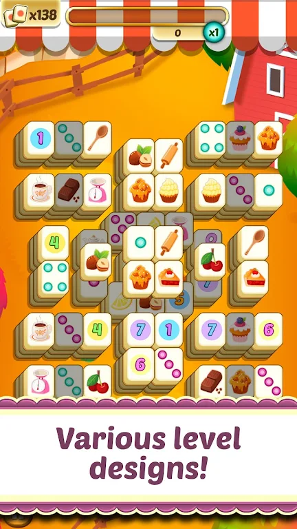 Mahjong Solitaire Cupcake Bake स्क्रीनशॉट 2