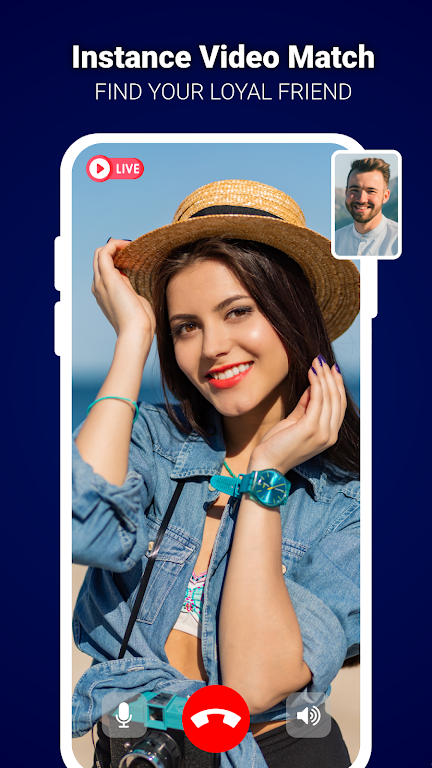 Live Video Call - Global Chat Ảnh chụp màn hình 1