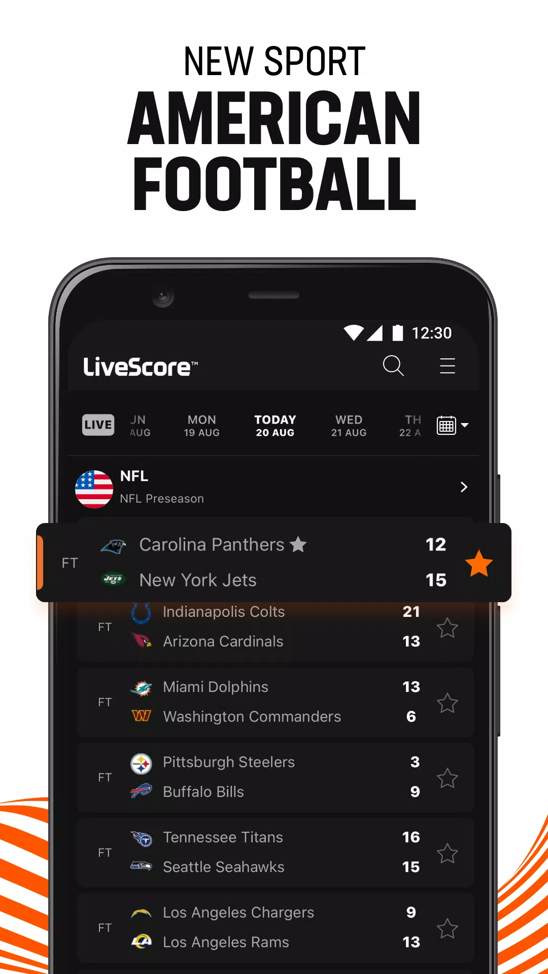 LiveScore: Live Sports Scores Capture d'écran 2