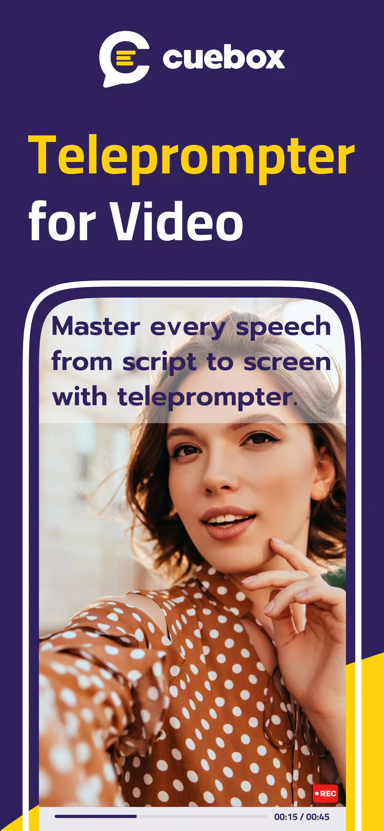 Teleprompter for Video: CUEBOX Capture d'écran 0