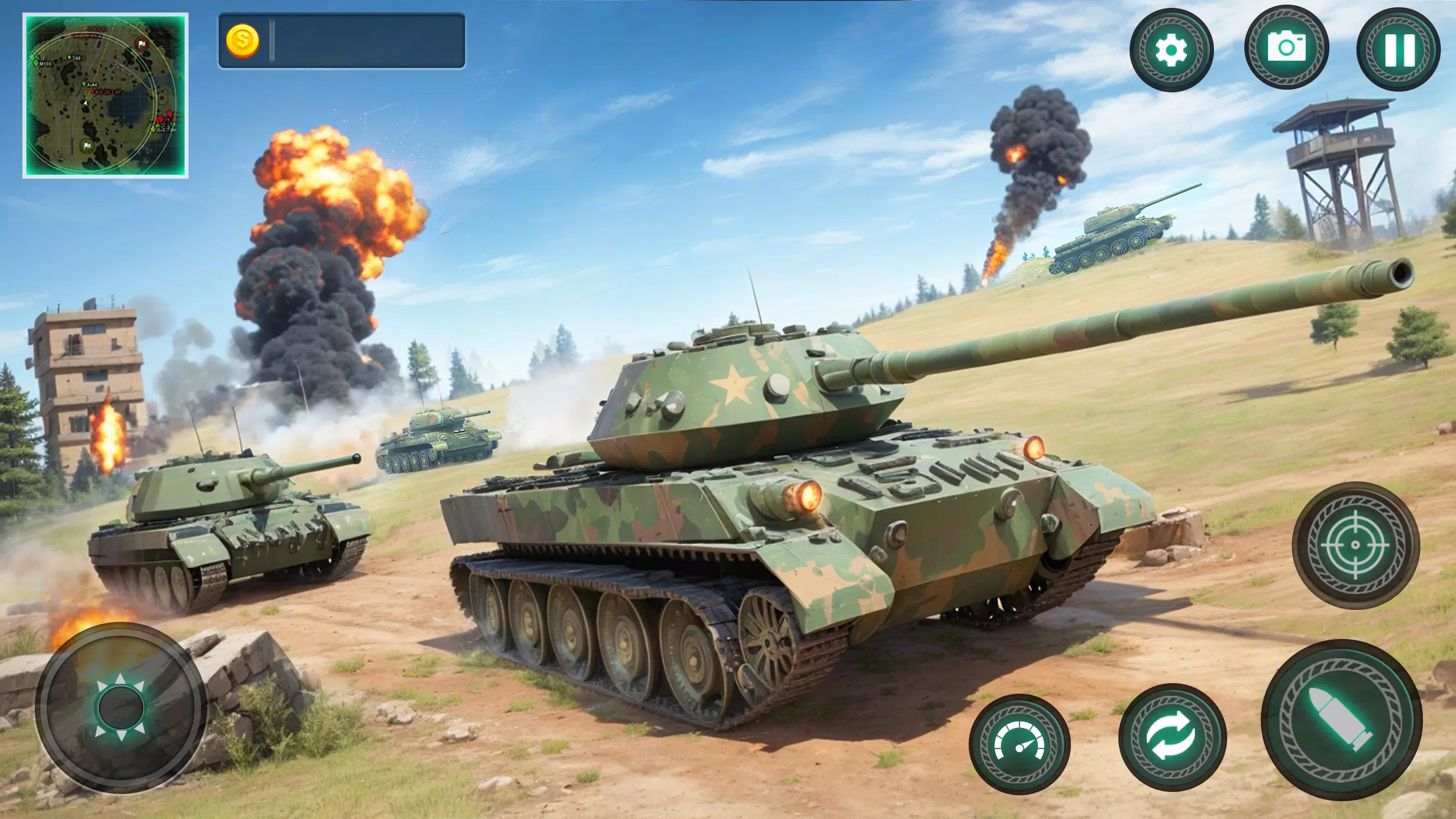 Military Tank War Machine Sim Tangkapan skrin 1