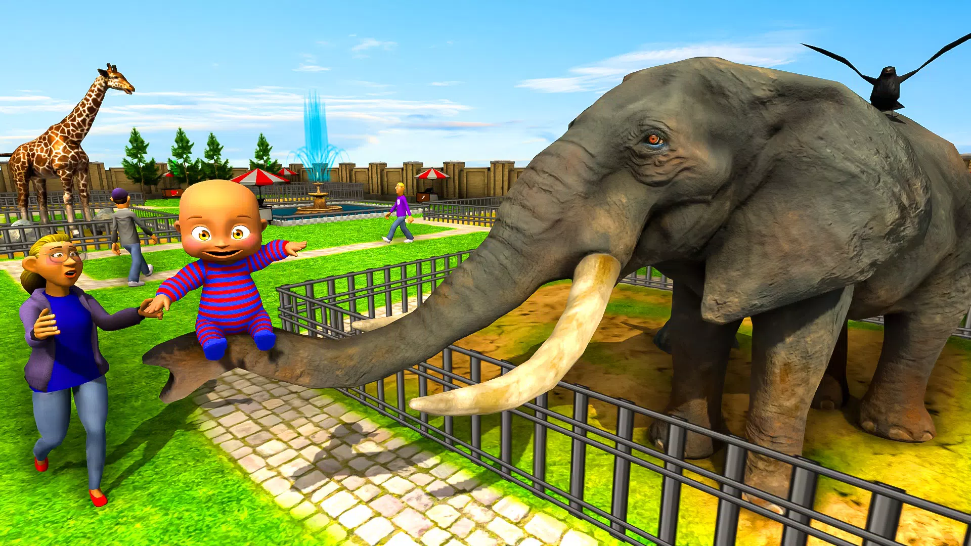 Naughty Baby 3D: Daddy Zoo Fun ဖန်သားပြင်ဓာတ်ပုံ 0