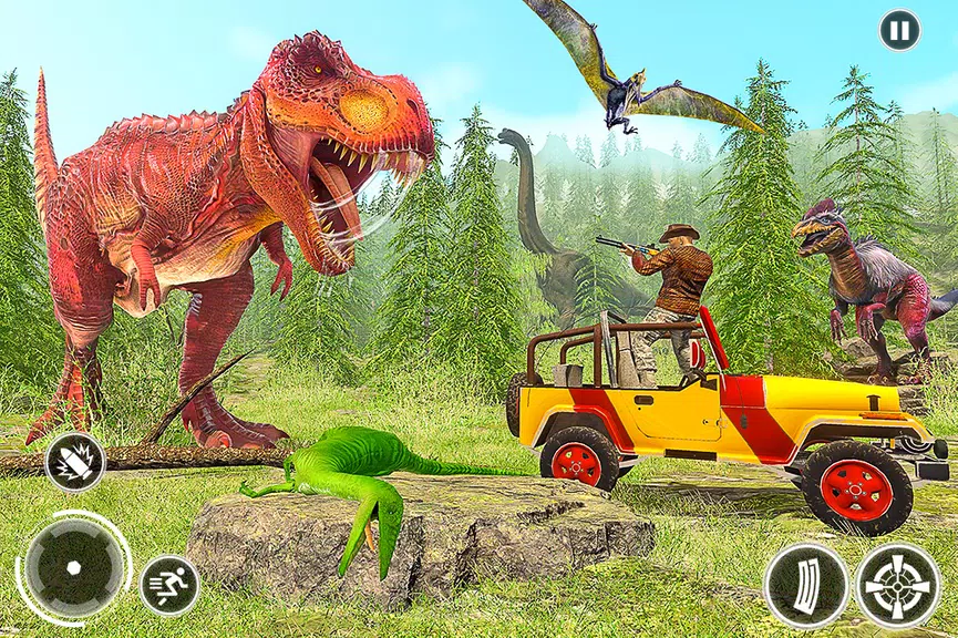 Super Dino Hunting Zoo Games Captura de tela 3