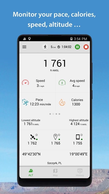 Altimeter ภาพหน้าจอ 2