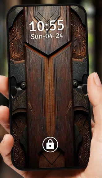 Vintage Door Lock Screen Screenshot 3