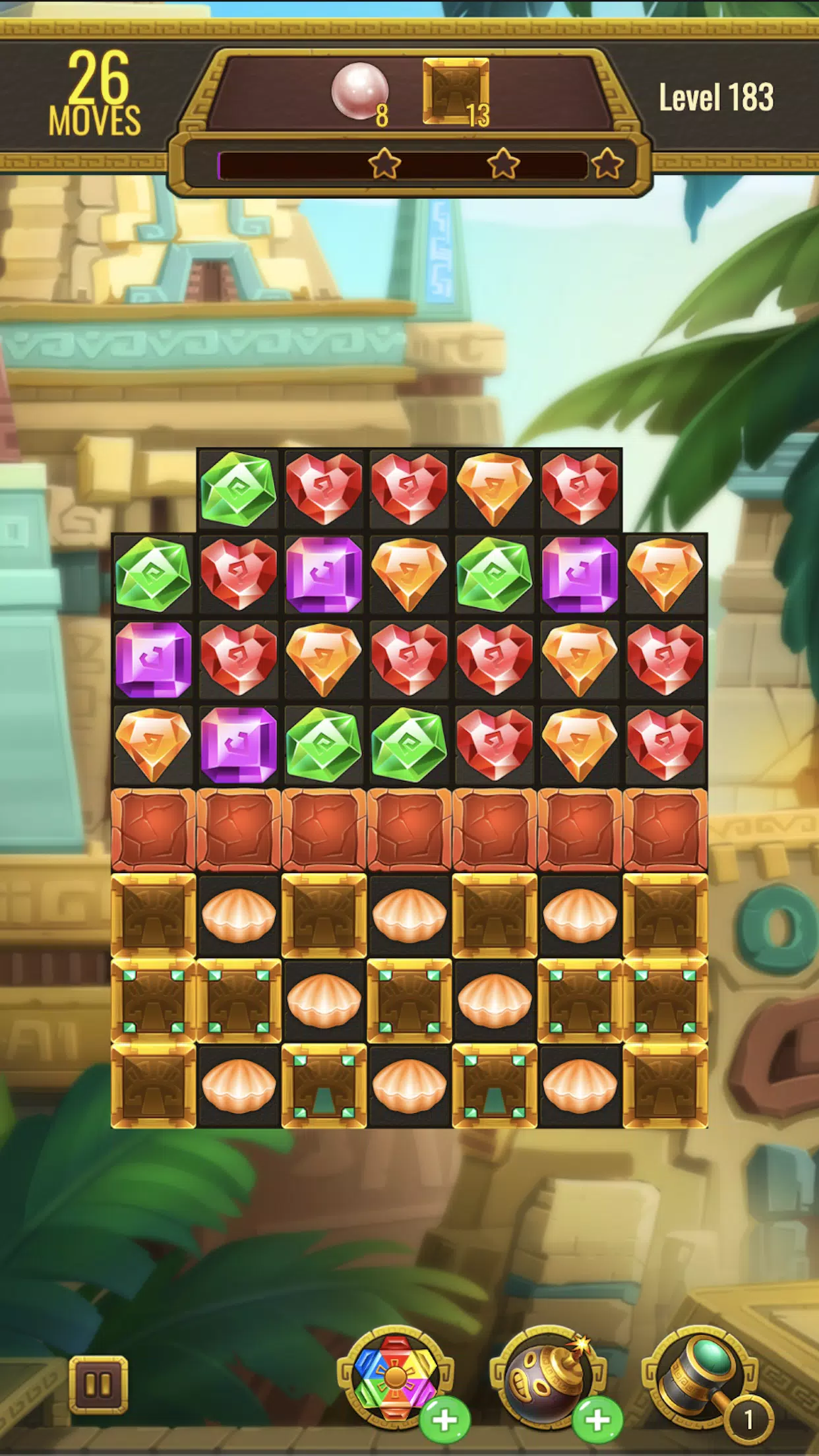 Jewels Maya Quest: Gem Match 3 Tangkapan skrin 3