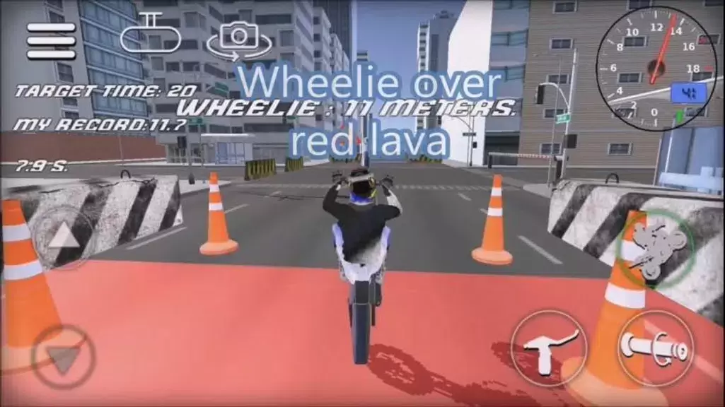 Wheelie Bike 3D game ဖန်သားပြင်ဓာတ်ပုံ 3