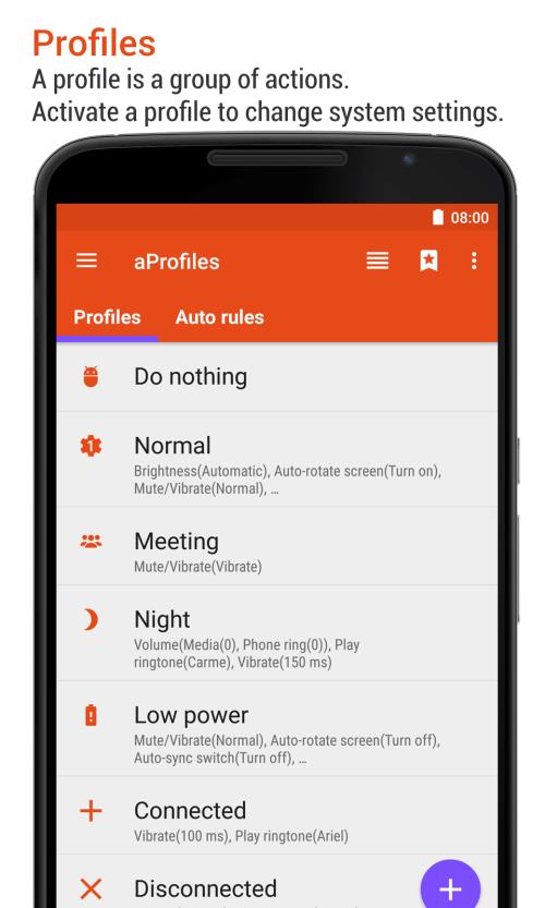 aProfiles - Auto tasks Screenshot 0