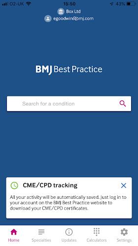 BMJ Best Practice Capture d'écran 0