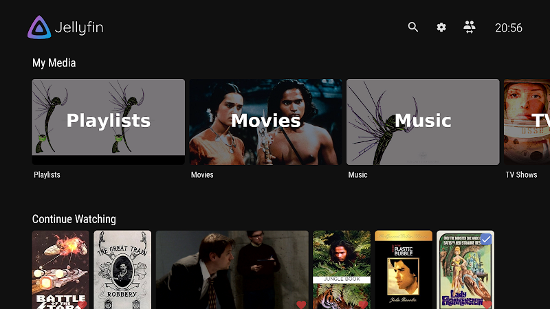 Jellyfin for Android TV Captura de tela 0