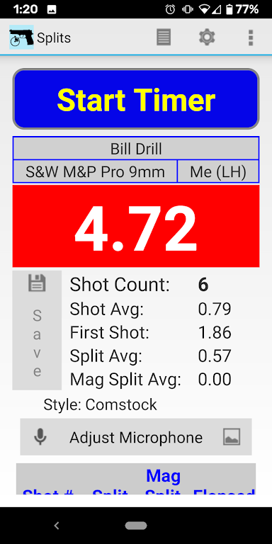 Splits - Shot Timer应用截图第0张