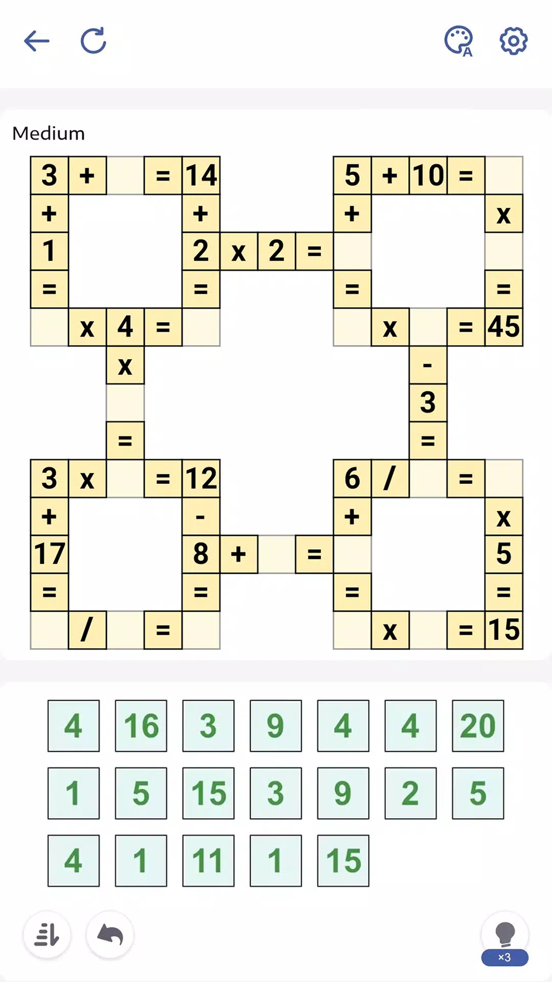 Crossmath - Math Puzzle Games Ảnh chụp màn hình 0