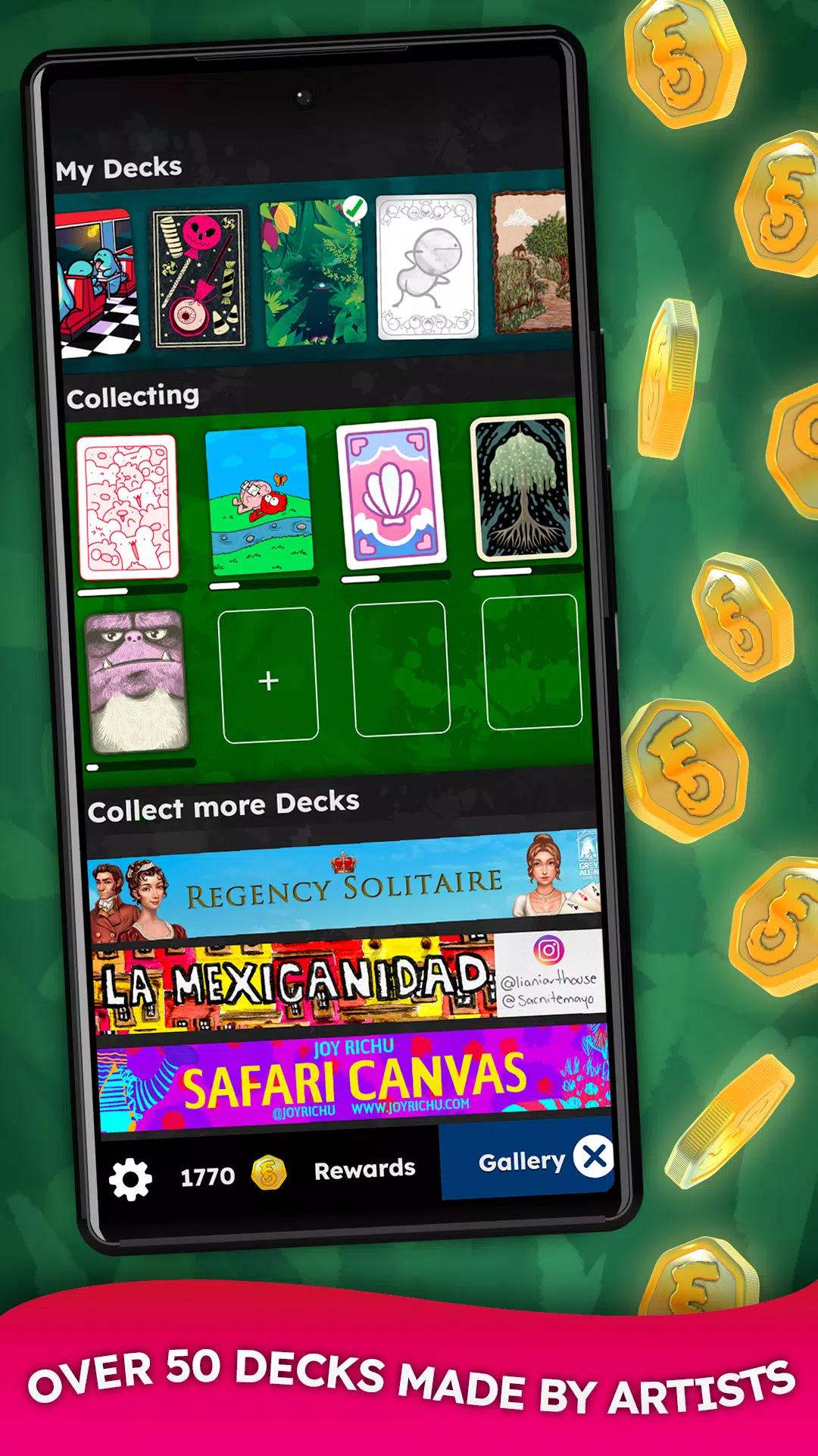 FLICK SOLITAIRE - Cozy Cards ဖန်သားပြင်ဓာတ်ပုံ 3