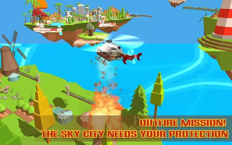 Helicopter Rescue Sky City স্ক্রিনশট 1