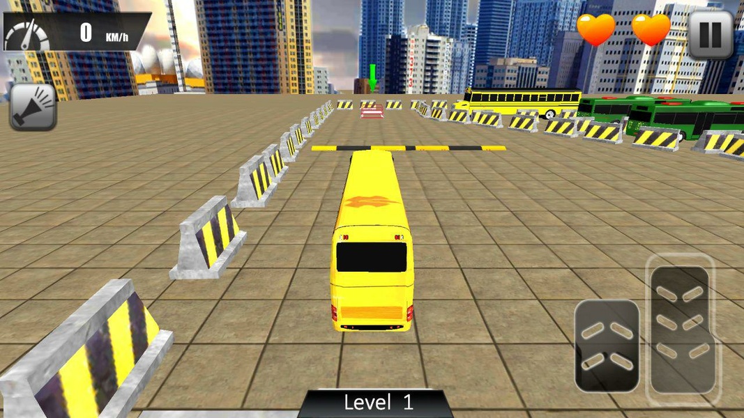 Modern Bus Drive Parking 3D Captura de tela 0