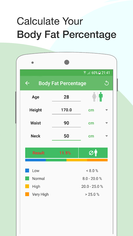 BMI Calculator: Weight Tracker Zrzut ekranu 1