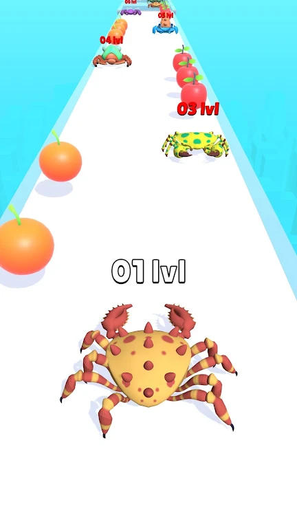 Crab Evolution Run स्क्रीनशॉट 0