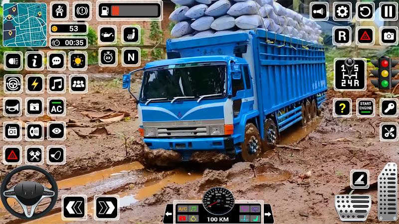 Offroad Mud Truck Driving Game ภาพหน้าจอ 0