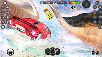 Water Slide Car Race games 스크린샷 2