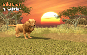 Wild Lion Simulator 3D Schermafbeelding 0