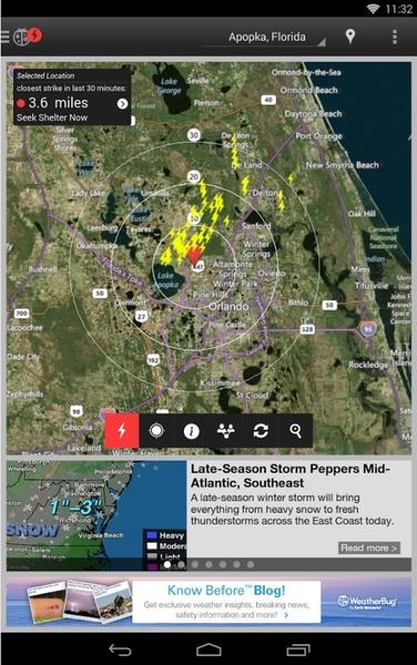 Schermata WeatherBug 0