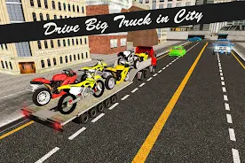 Bike Transport Truck 3D Ảnh chụp màn hình 1