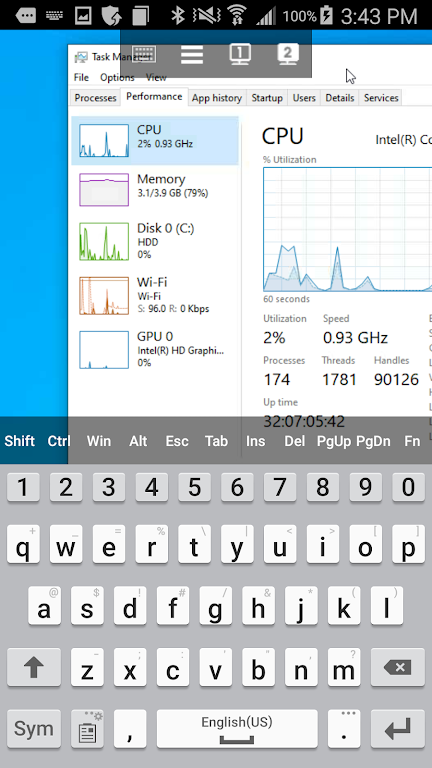 DualMon Remote Access Captura de tela 1