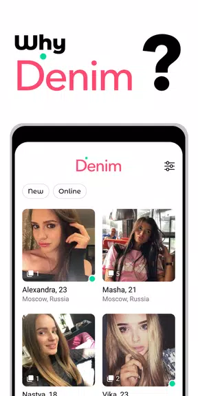 Denim - premium dating app 스크린샷 0