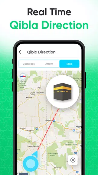 Qibla Direction: Qibla Compass Schermafbeelding 2