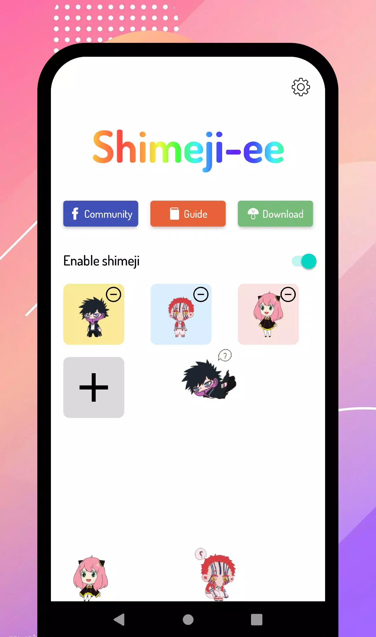 Shimeji-ee ဖန်သားပြင်ဓာတ်ပုံ 0