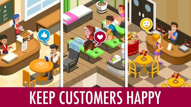 Hotel Tycoon Empire: Idle game Ảnh chụp màn hình 2