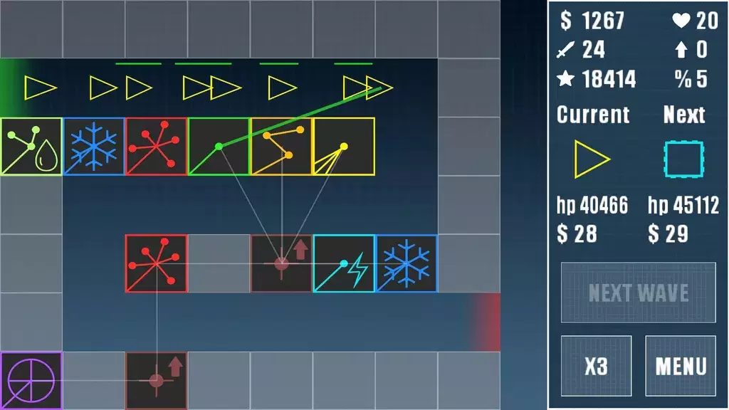 Laser Tower Defense Captura de pantalla 1