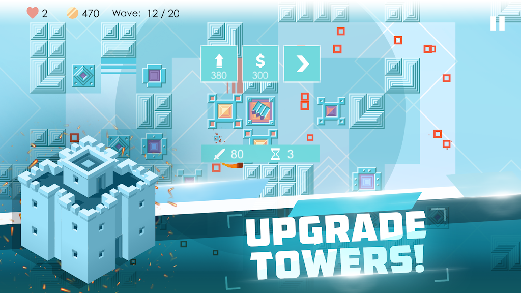 Mini TD 2: Relax Tower Defense ภาพหน้าจอ 1