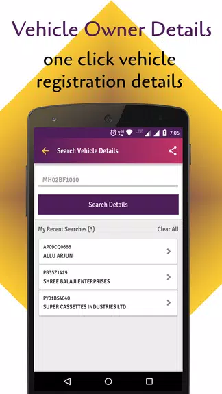 RTO Vehicle Info App & Challan Tangkapan skrin 0