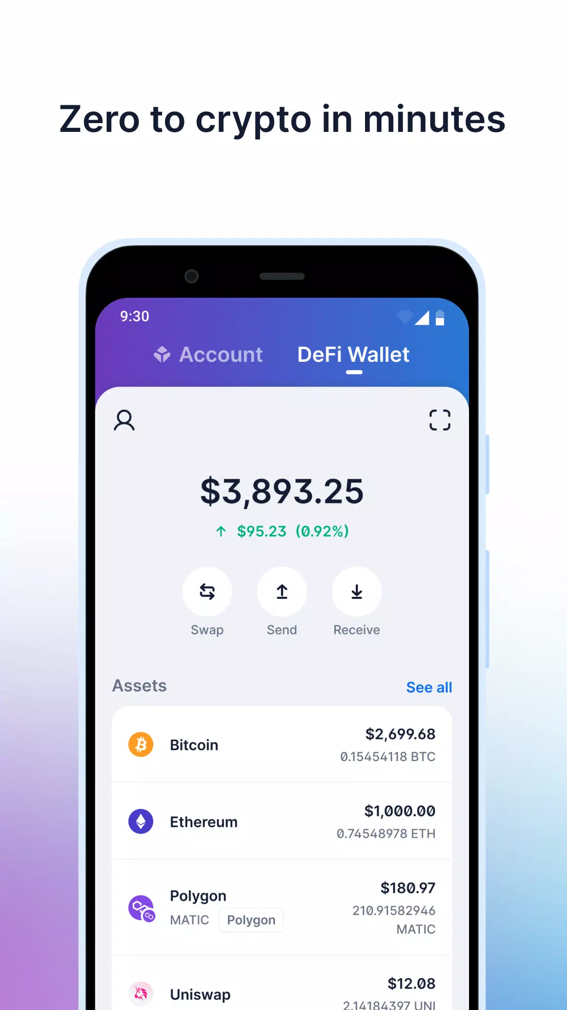Blockchain.com: Crypto Wallet स्क्रीनशॉट 1
