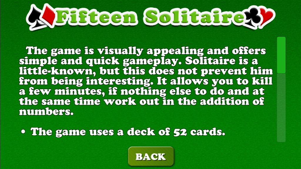 Solitaire Fifteen ဖန်သားပြင်ဓာတ်ပုံ 2