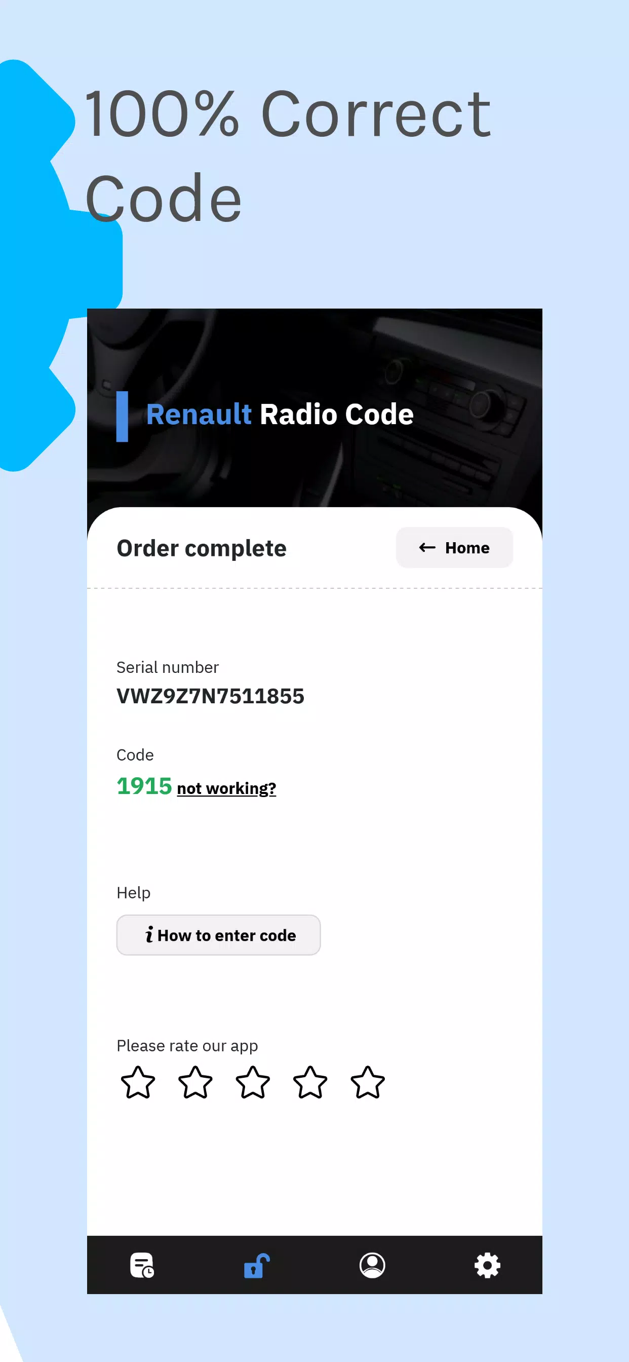 VW Radio Code Generator 스크린샷 2