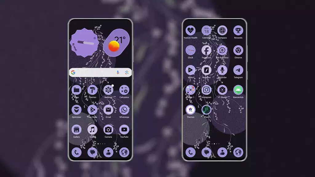 PixPurple EMUI MagicOS Theme ဖန်သားပြင်ဓာတ်ပုံ 0