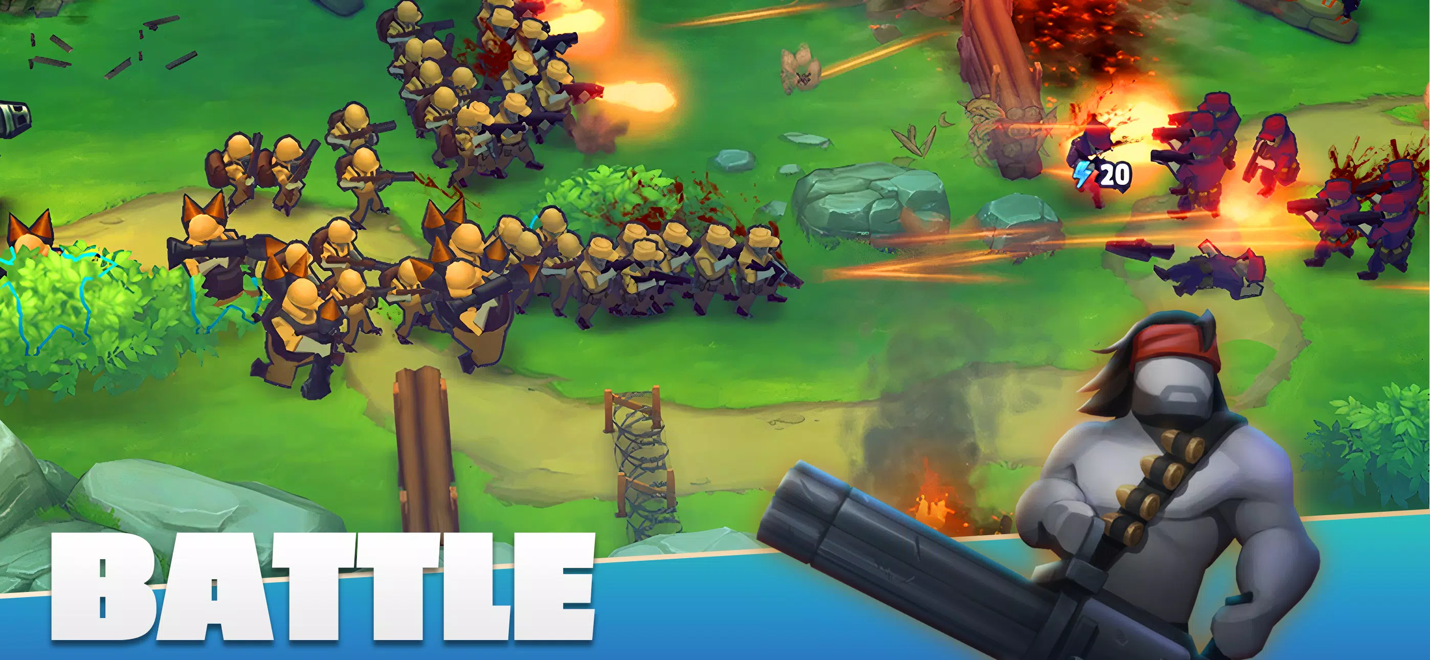 GUNS UP! Mobile War Strategy Captura de tela 0