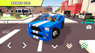 Blocky Car Racer - racing game Ảnh chụp màn hình 0