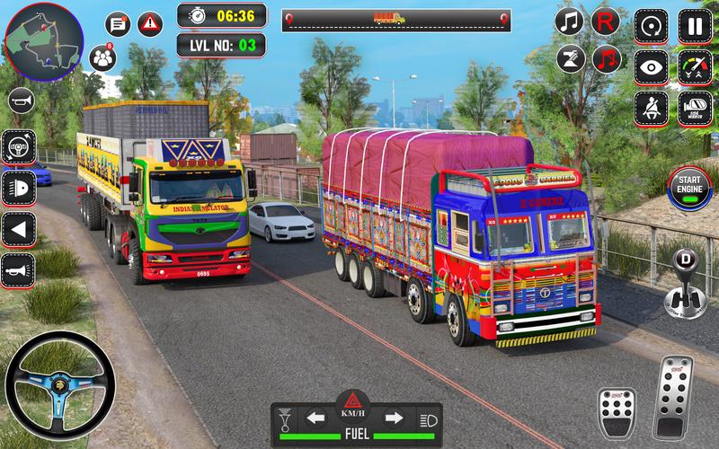 Indian Truck Drive Truck Games Schermafbeelding 3