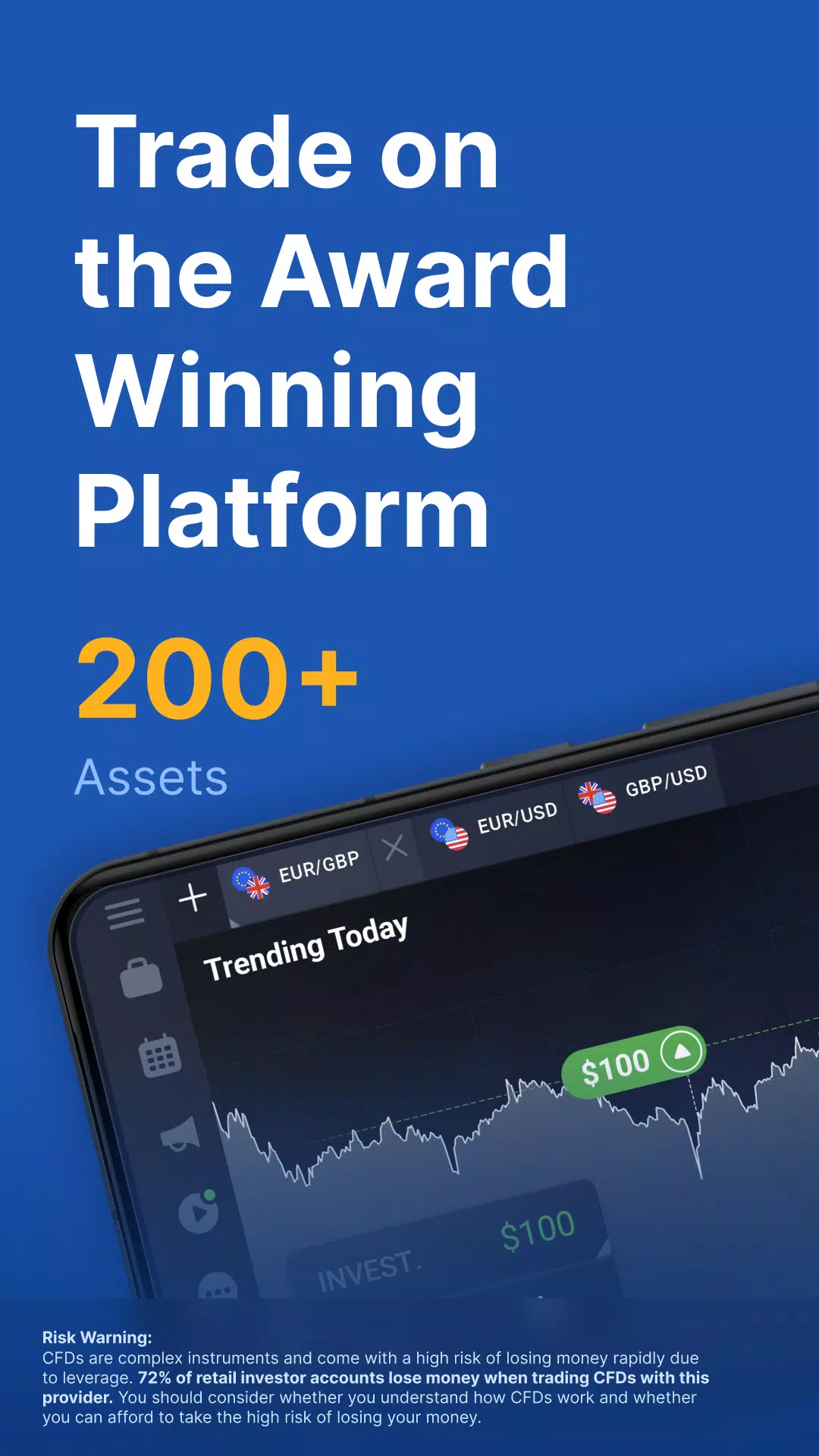 IQ Option 经纪商：在线交易应用截图第1张