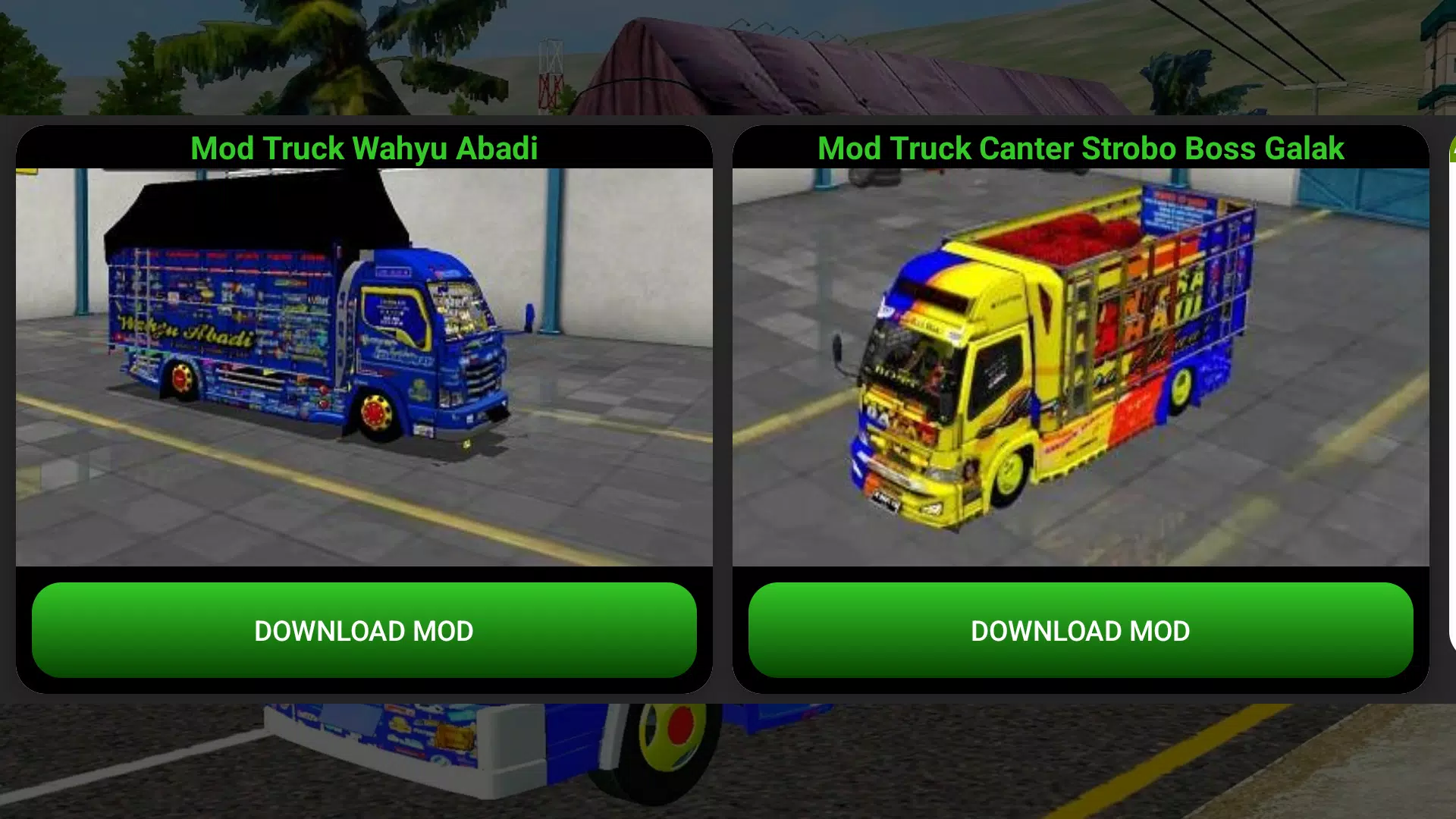 Mod Truck Wahyu Abadi Bussid Schermafbeelding 1