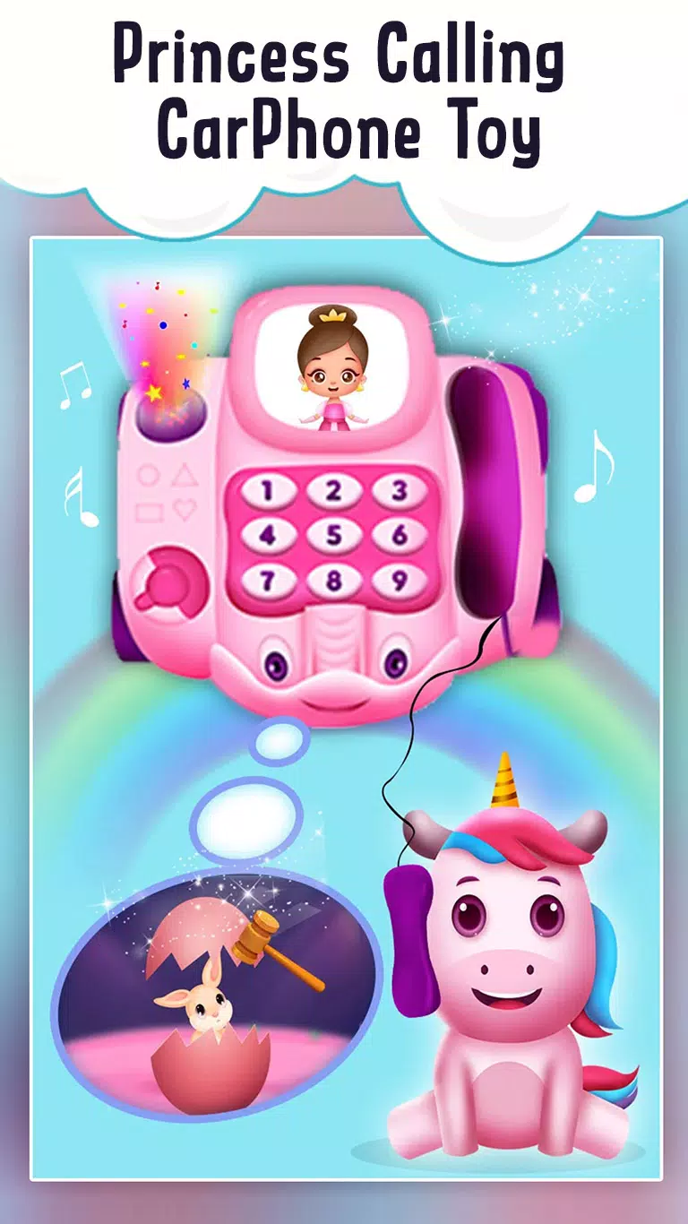 Baby Princess Car phone Toy Captura de pantalla 0